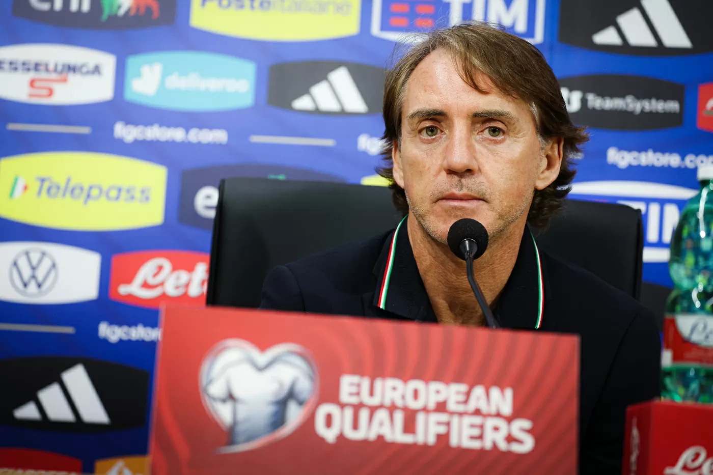 Roberto Mancini in conferenza stampa alla vigilia di Italia Inghilterra
