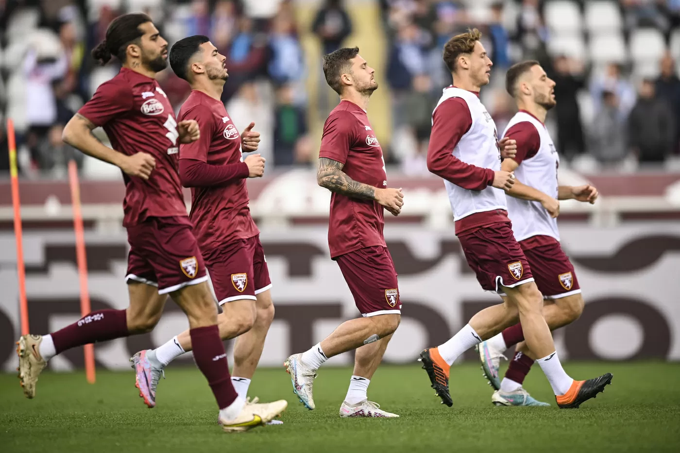 Le probabili formazioni di Torino Roma in allenamento prima della partita di Serie A
