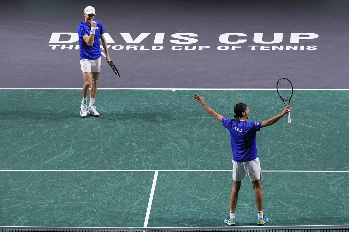 Lorenzo Sonego e Jannik Sinner in Coppa Davis