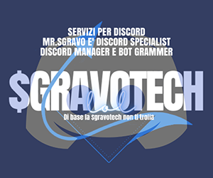 Banner con il logo dei servizi Discrod Sgravotech